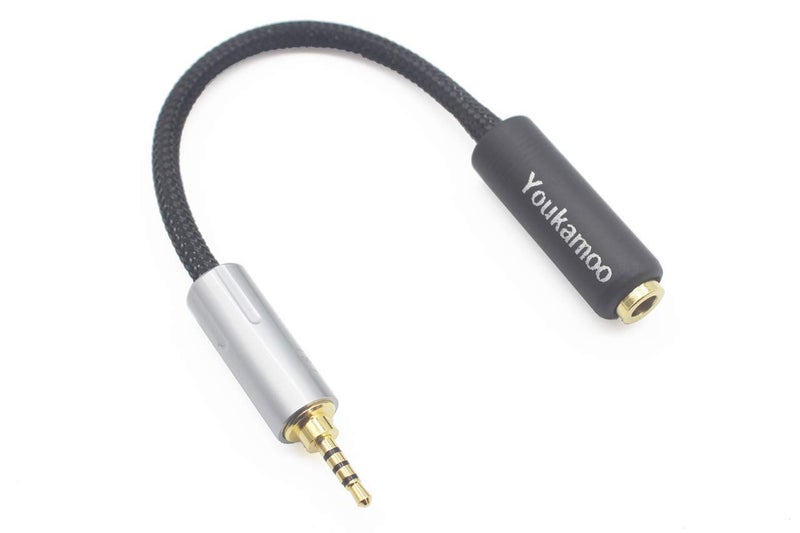 Youkamoo 2.5mm to 4.4mm Balanced Female Headphone Adapter Cable, Earphone Adapter Cable, 2.5mm Male to 4.4mm Female - Image 3